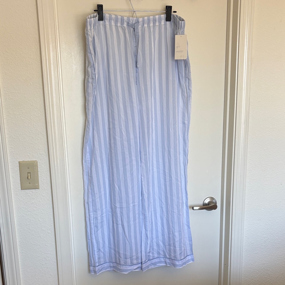 NWT Stars Above Light Blue Striped Beautifully Soft PJ Pants - XXL